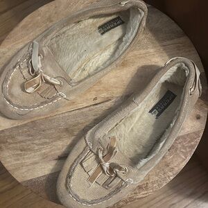 BearPaw Women's Beige Moccasins